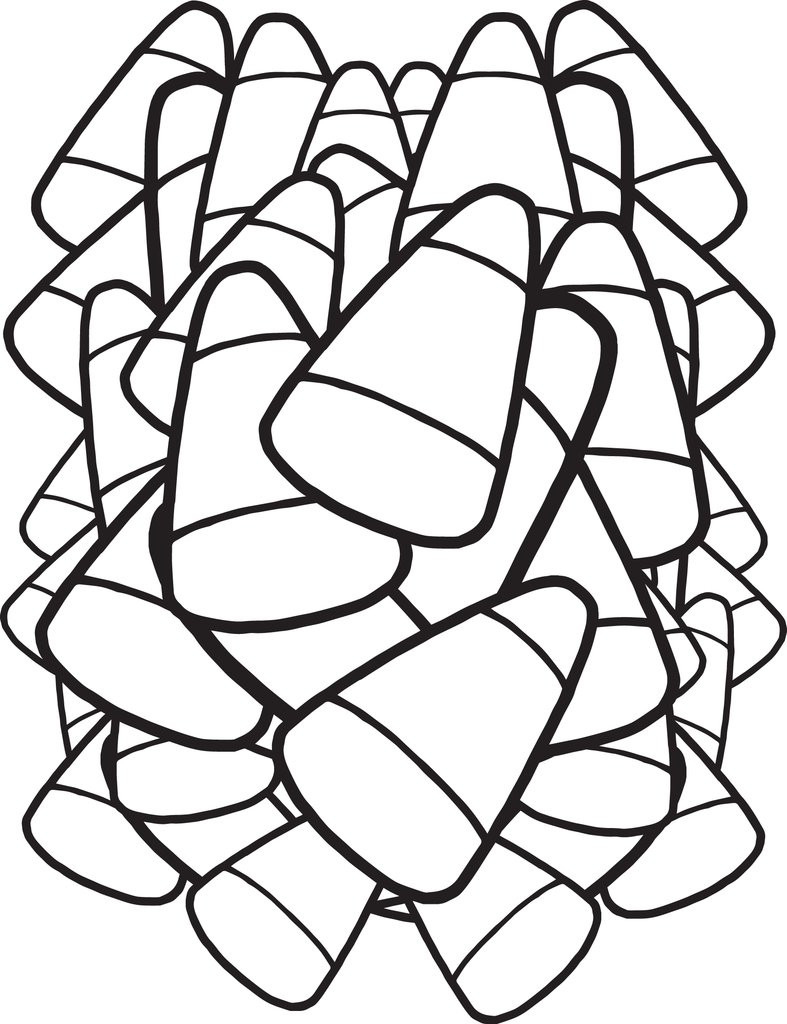 Candy Corn Coloring Page
 Printable Candy Corn Coloring Page for Kids – SupplyMe