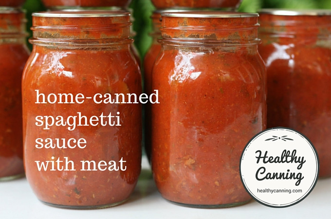 Canning Spaghetti Sauce
 Spaghetti Sauce with Meat Healthy Canning