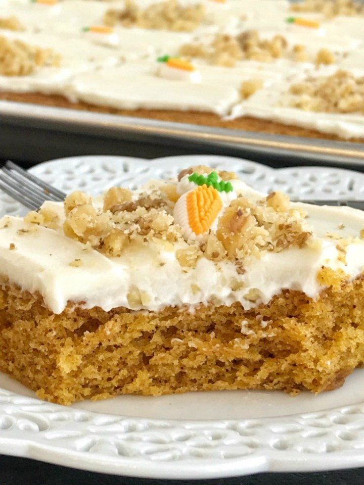 Carrot Cake Recipe With Baby Food
 Sheet Pan Carrot Cake Bars To her as Family