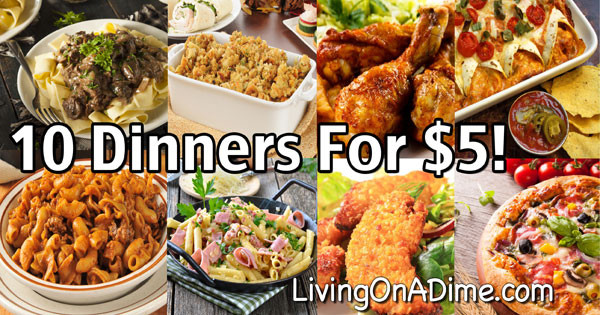Cheap Dinner Ideas For 2
 10 Dinners For $5 Cheap Dinner Recipes And Ideas
