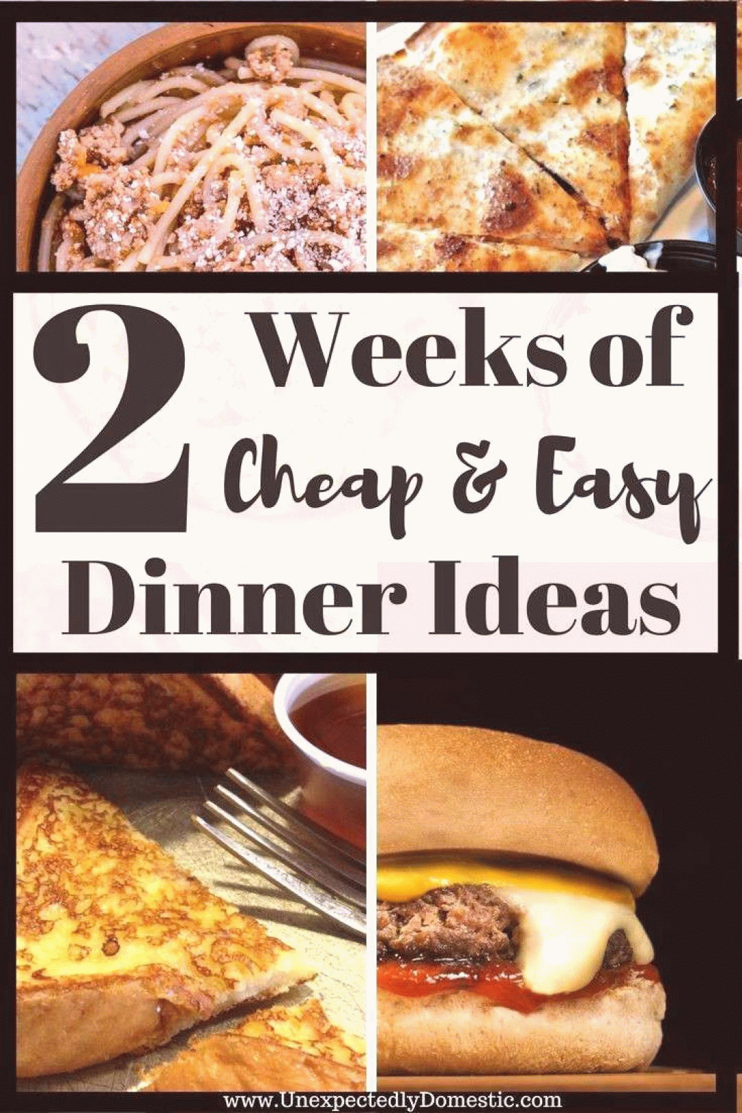 Cheap Dinner Ideas For 2
 2 weeks of cheap and easy dinner ideas These are easy