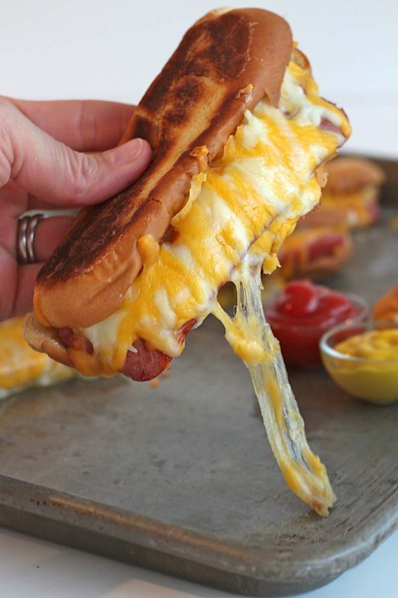 Cheese Hot Dogs
 Grilled Cheese Hot Dogs