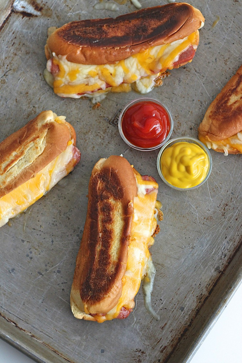 Cheese Hot Dogs
 Grilled Cheese Hot Dogs