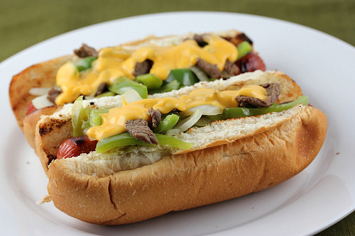Cheese Hot Dogs
 Philly Cheese Steak Hot Dogs Craft Beer Blog from The