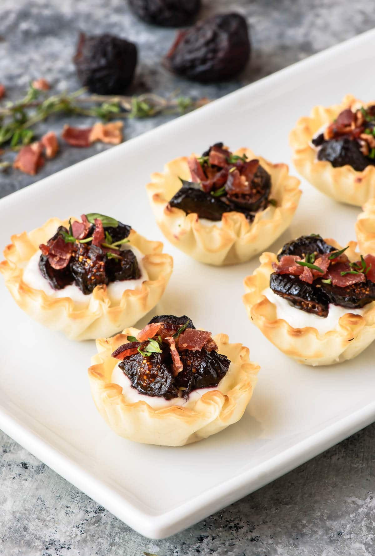 Cheese Recipes Appetizers
 Fig Goat Cheese Bacon Phyllo Bites Perfect for Parties