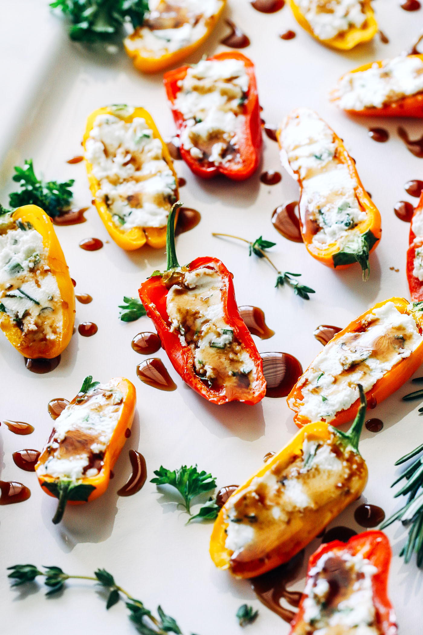 Cheese Recipes Appetizers
 Herbed Cheese Stuffed Mini Sweet Peppers Making Thyme