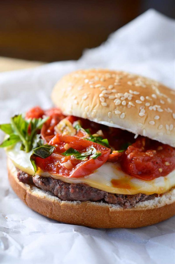 Cheeseburger Vs Spaghetti
 Grilled Tomato Basil Burgers Life s Ambrosia