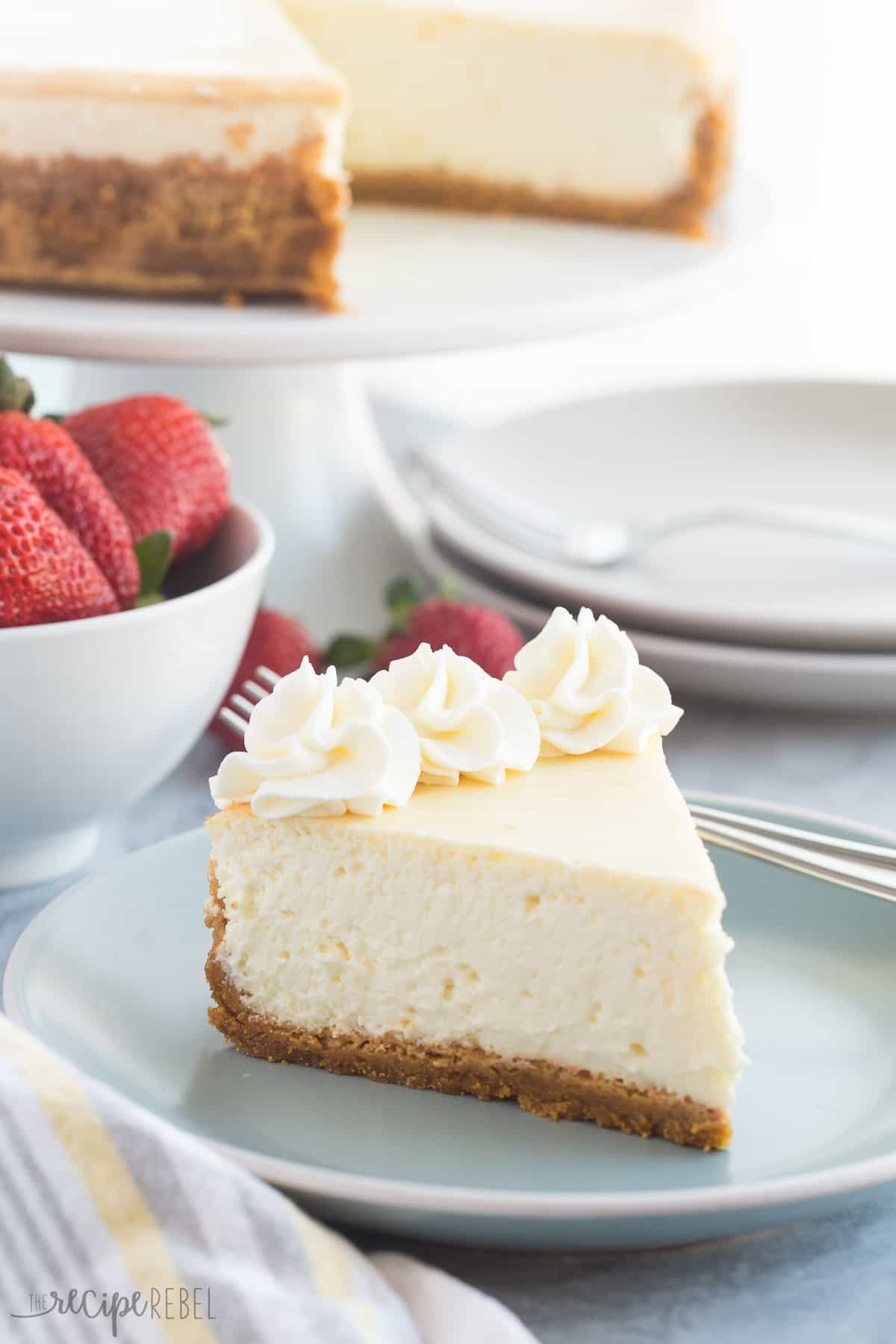 Cheesecake Recipe With Heavy Cream
 The Best Baked Vanilla Cheesecake Recipe VIDEO