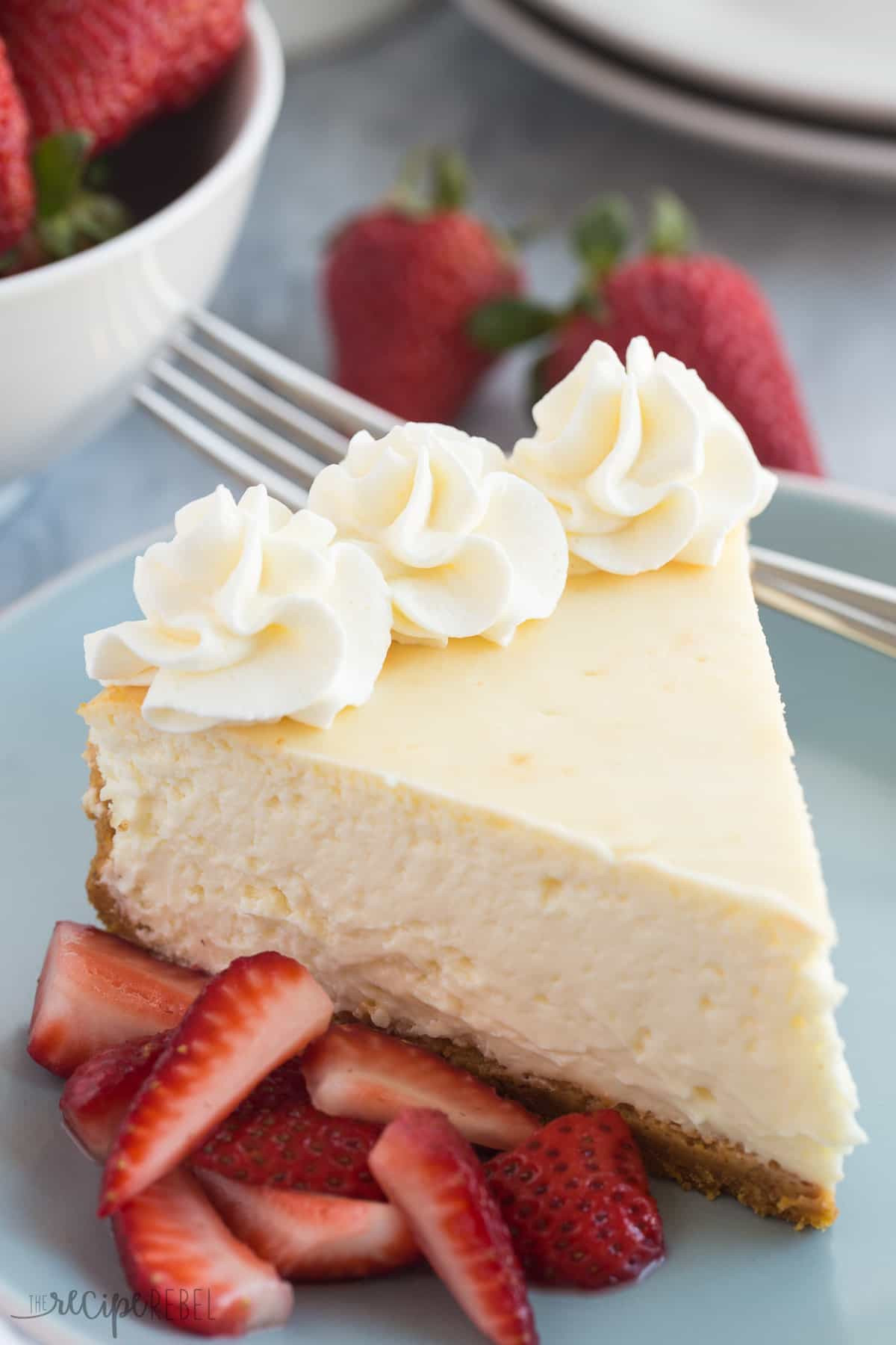 Cheesecake Recipe With Heavy Cream
 The Best Baked Vanilla Cheesecake Recipe VIDEO