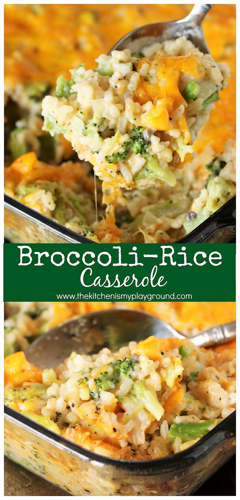 Cheesy Broccoli And Rice Casserole
 Broccoli Rice Casserole