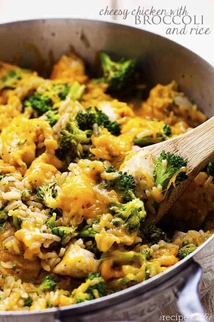 Chicken And Broccoli Recipes
 e Pan Cheesy Chicken with Broccoli and Rice