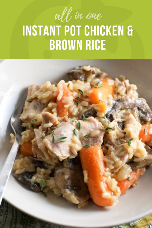 Chicken And Brown Rice Instant Pot
 All in one Instant Pot Chicken and Brown Rice Super