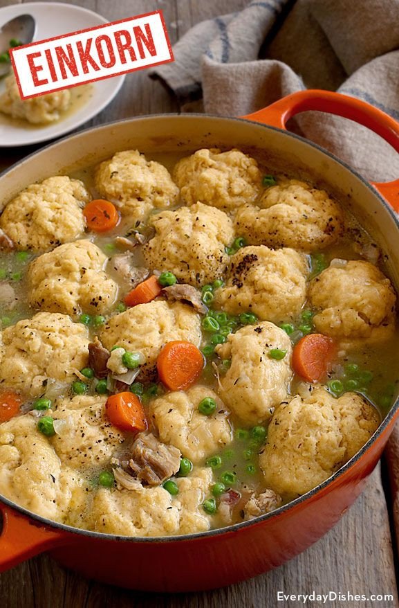 Chicken And Dumplings Using Biscuits
 Chicken And Dumplings With Einkorn Biscuits Recipe Video