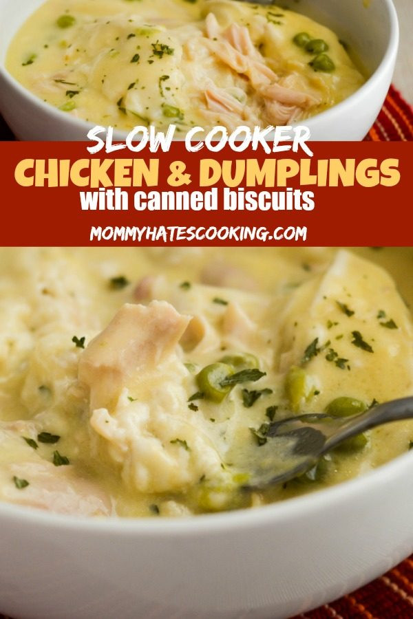 Chicken And Dumplings Using Biscuits
 Easy Slow Cooker Chicken and Dumplings with Biscuits