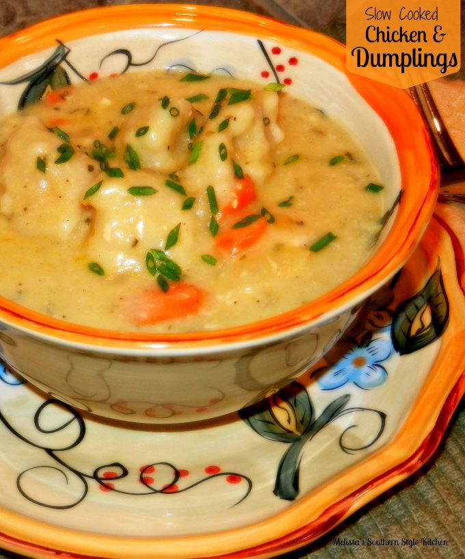 Chicken And Dumplings Using Biscuits
 Slow Cooked Chicken And Dumplings