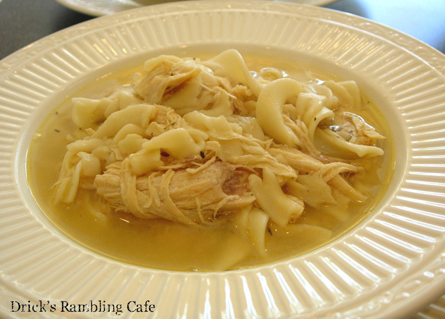 Chicken And Egg Noodles
 Chicken Soup with Egg Noodles Drick s Rambling Cafe
