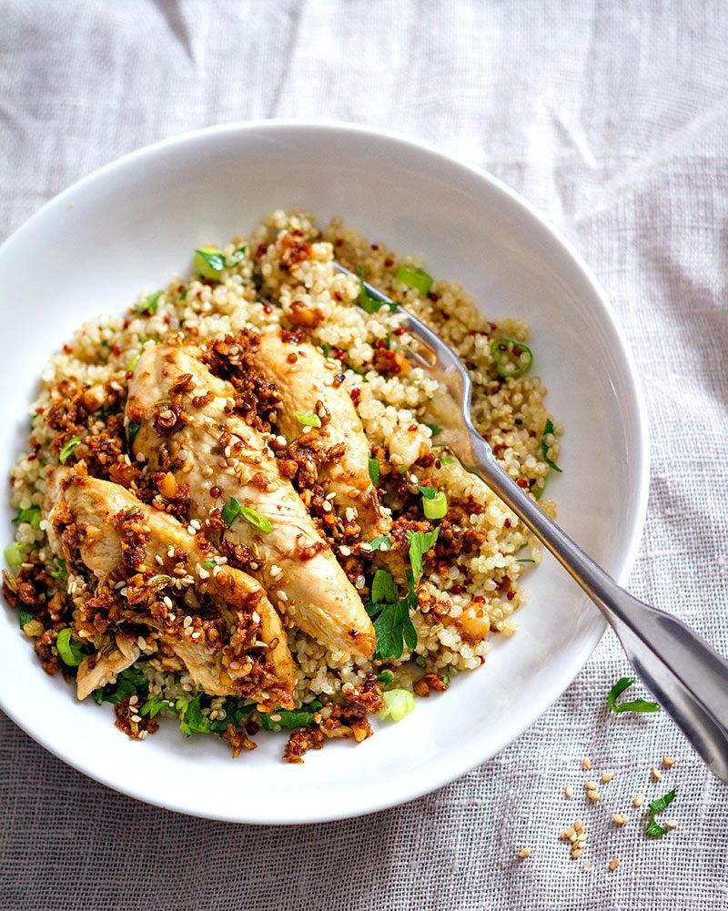 Chicken And Quinoa Recipe
 Garlic Lime Chicken Tenders and Quinoa Recipe — Eatwell101