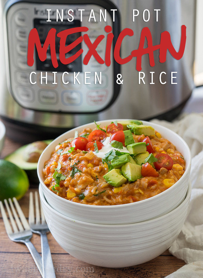 Chicken And Rice Instant Pot Recipes
 Instant Pot Mexican Chicken Rice