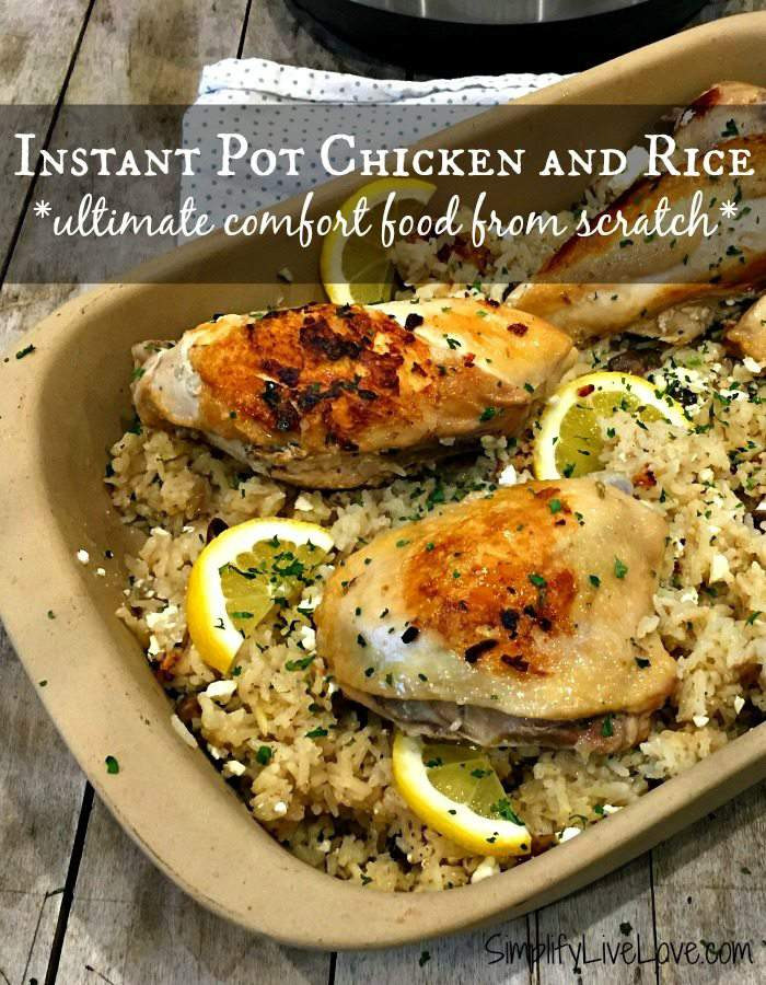 Chicken And Rice Instant Pot Recipes
 30 Minute Instant Pot Chicken and Rice Recipe