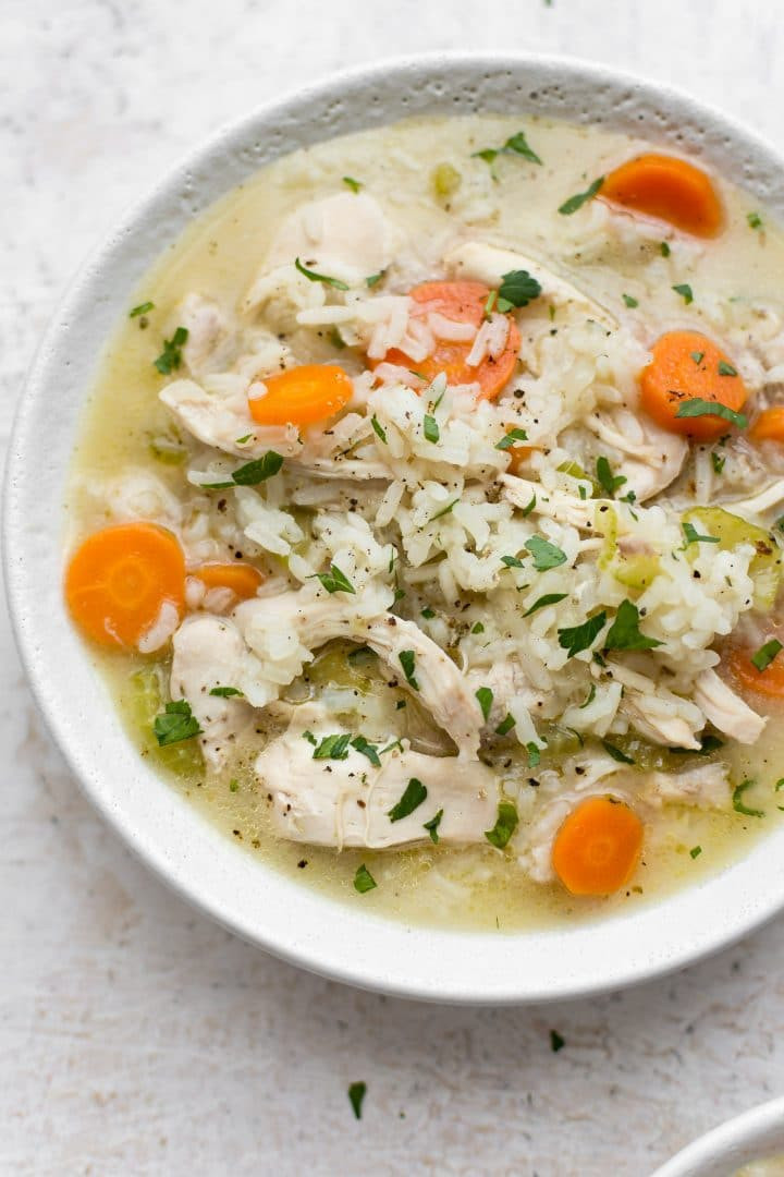 Chicken And Rice Soup Recipe
 Easy Chicken and Rice Soup • Salt & Lavender