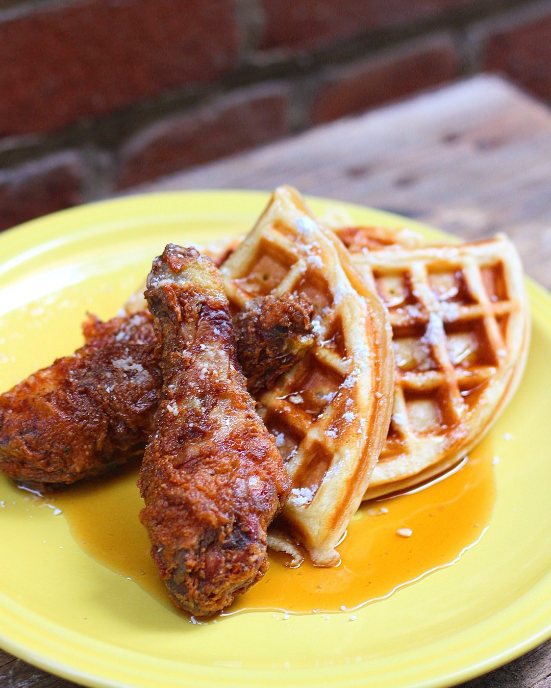 Chicken And Waffles
 Cajun Fried Chicken and Waffles Ev s Eats