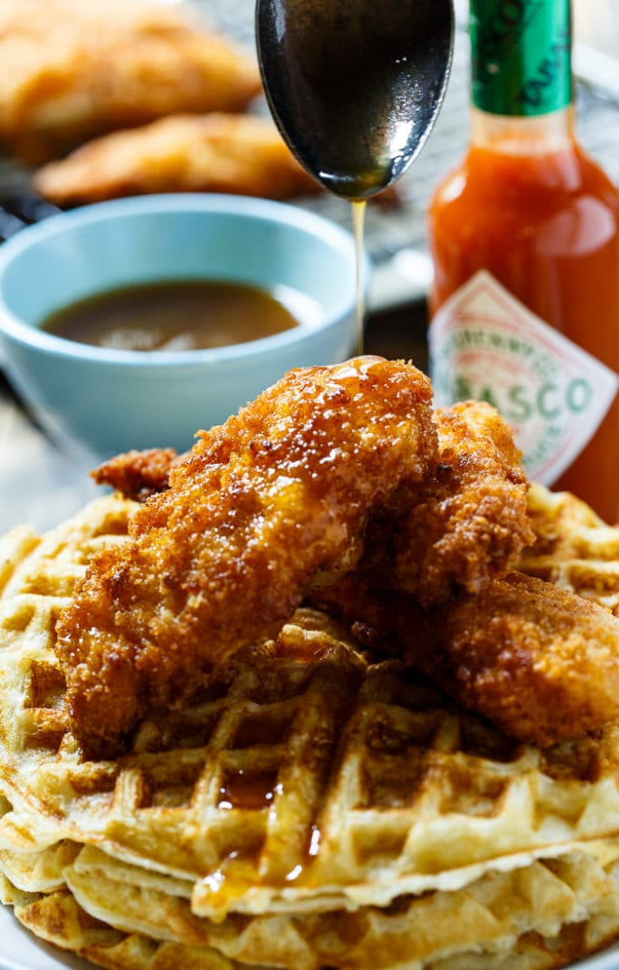 Chicken And Waffles
 Chicken and Waffles with TABASCO Maple Syrup Spicy
