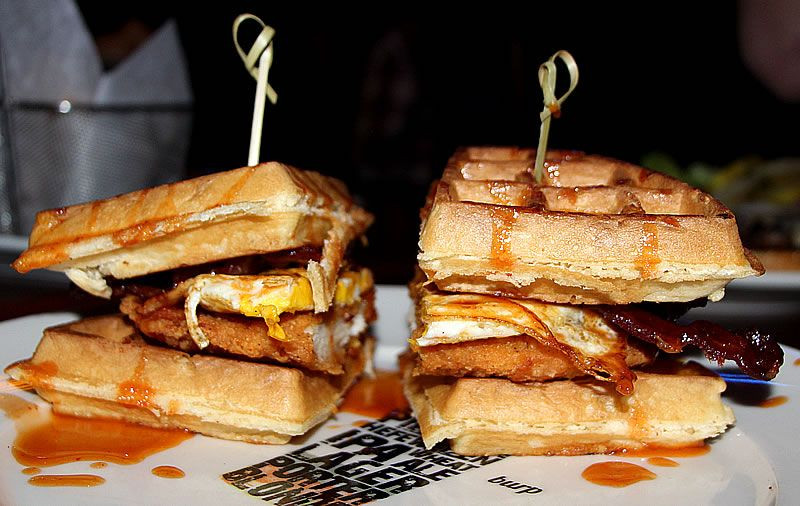 Chicken And Waffles Indianapolis
 The Chicken and Waffles Sandwich at Scotty s Brewhouse