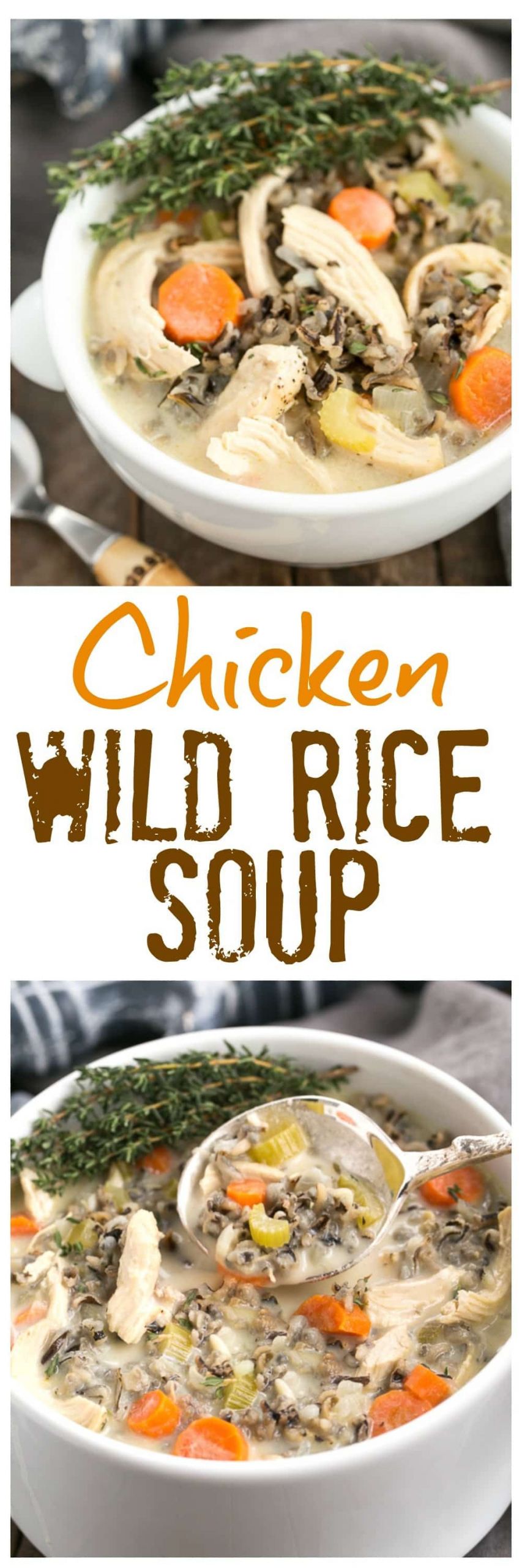 Chicken And Wild Rice Soup
 Chicken & Wild Rice Soup That Skinny Chick Can Bake