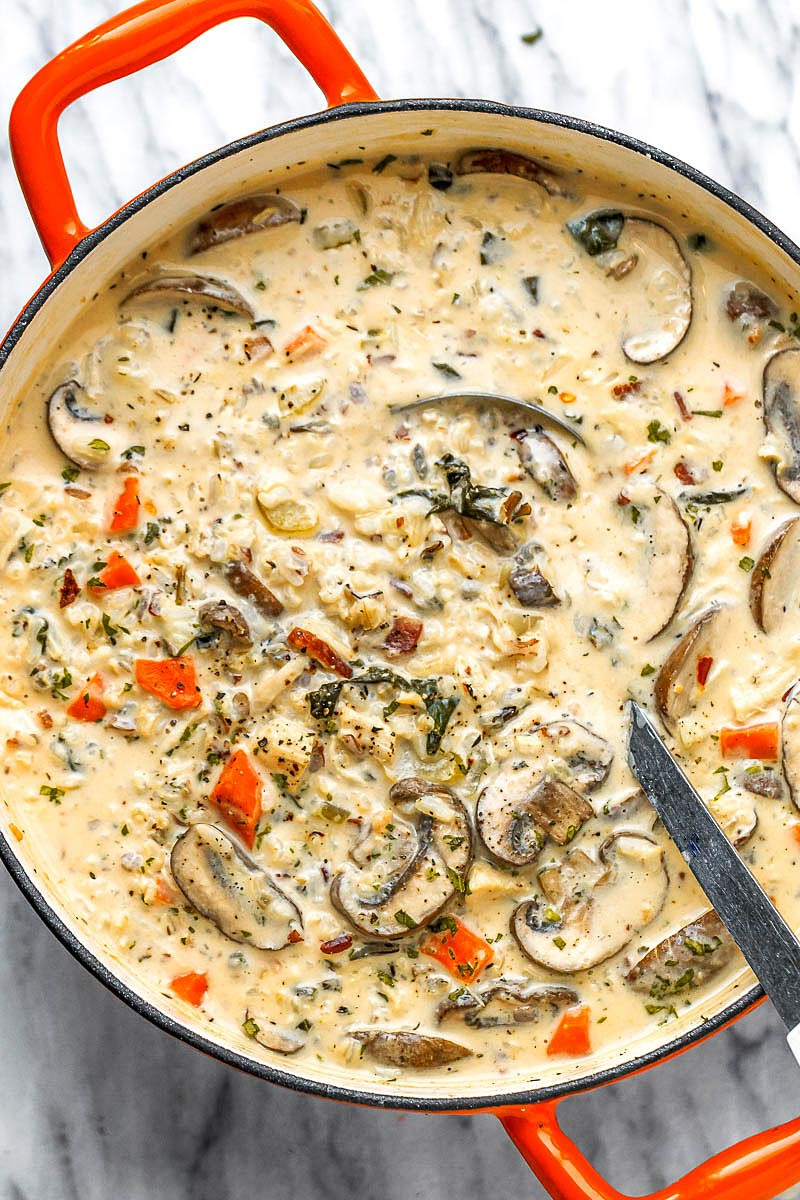 Chicken And Wild Rice Soup Recipe
 Crack Chicken wild Rice Soup Recipe with Mushroom and