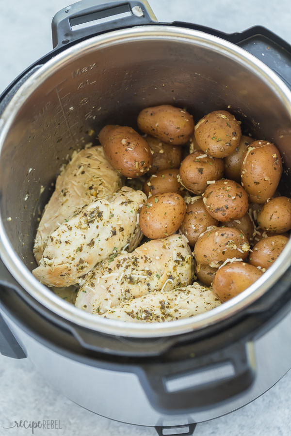Chicken Breast Recipes Instant Pot
 Pesto Parmesan Instant Pot Chicken Breast and Potatoes