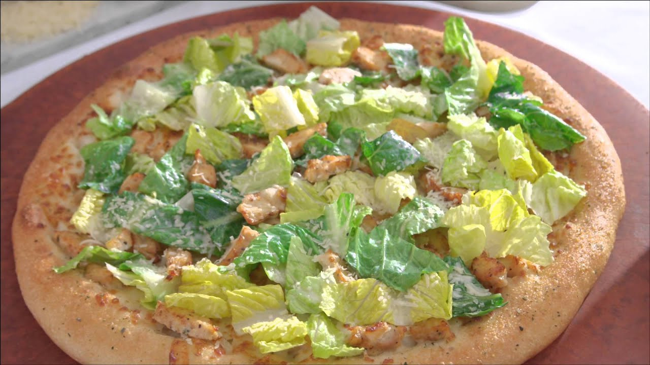 Chicken Caesar Salad Pizza
 Pizza Hut Chicken Caesar Salad Pizza