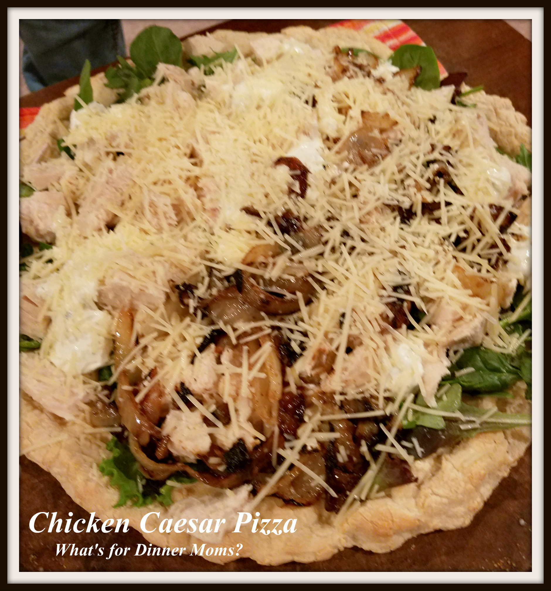Chicken Caesar Salad Pizza
 Chicken Caesar Salad Pizza – What s for Dinner Moms