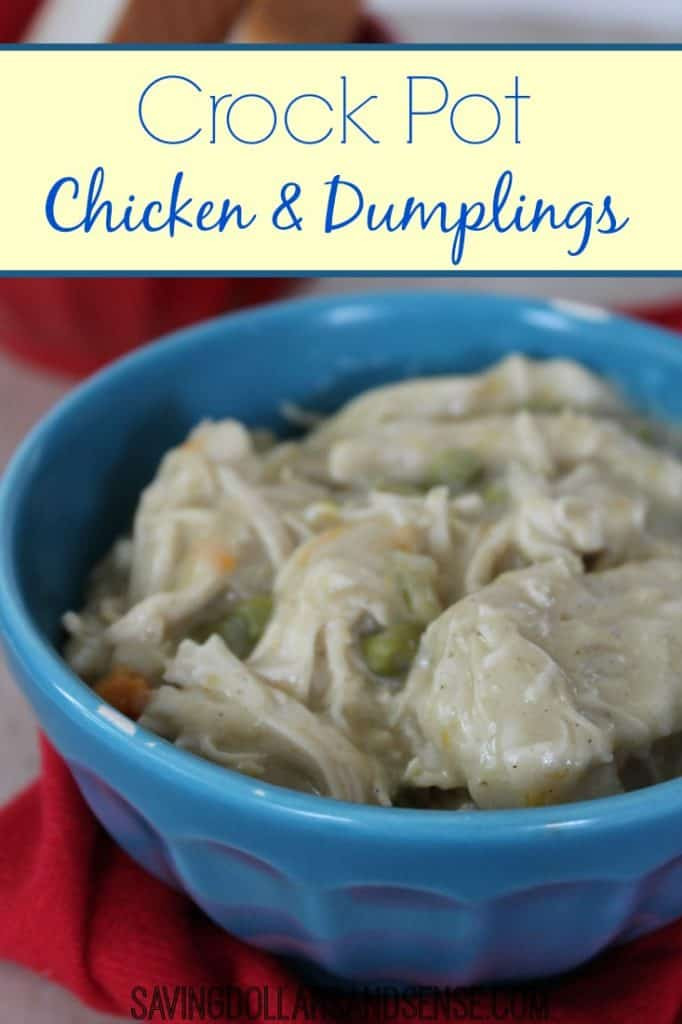 Chicken Dumplings Crock Pot
 Crockpot Chicken and Dumplings Saving Dollars & Sense