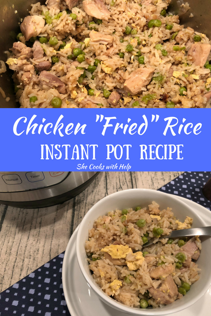 Chicken Fried Rice Instant Pot
 Chicken "Fried" Rice Instant Pot Recipe She Cooks With