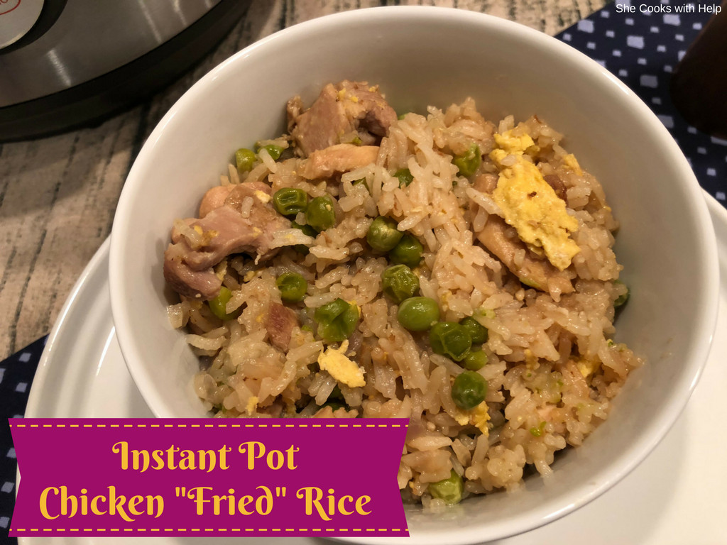 Chicken Fried Rice Instant Pot
 Chicken "Fried" Rice Instant Pot Recipe She Cooks With