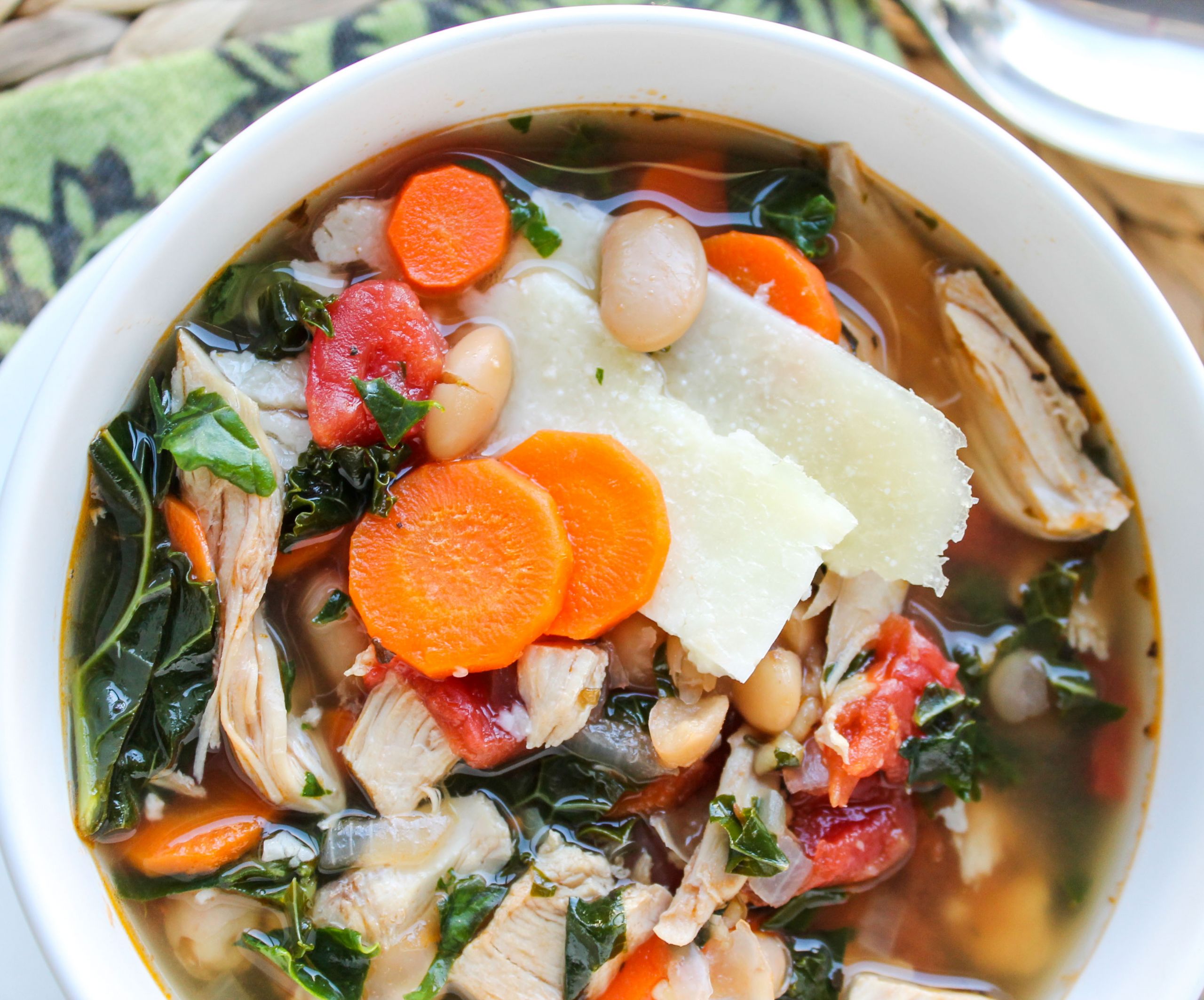 Chicken Kale Soup
 Recipes we love Kale Chicken & White Bean Soup with