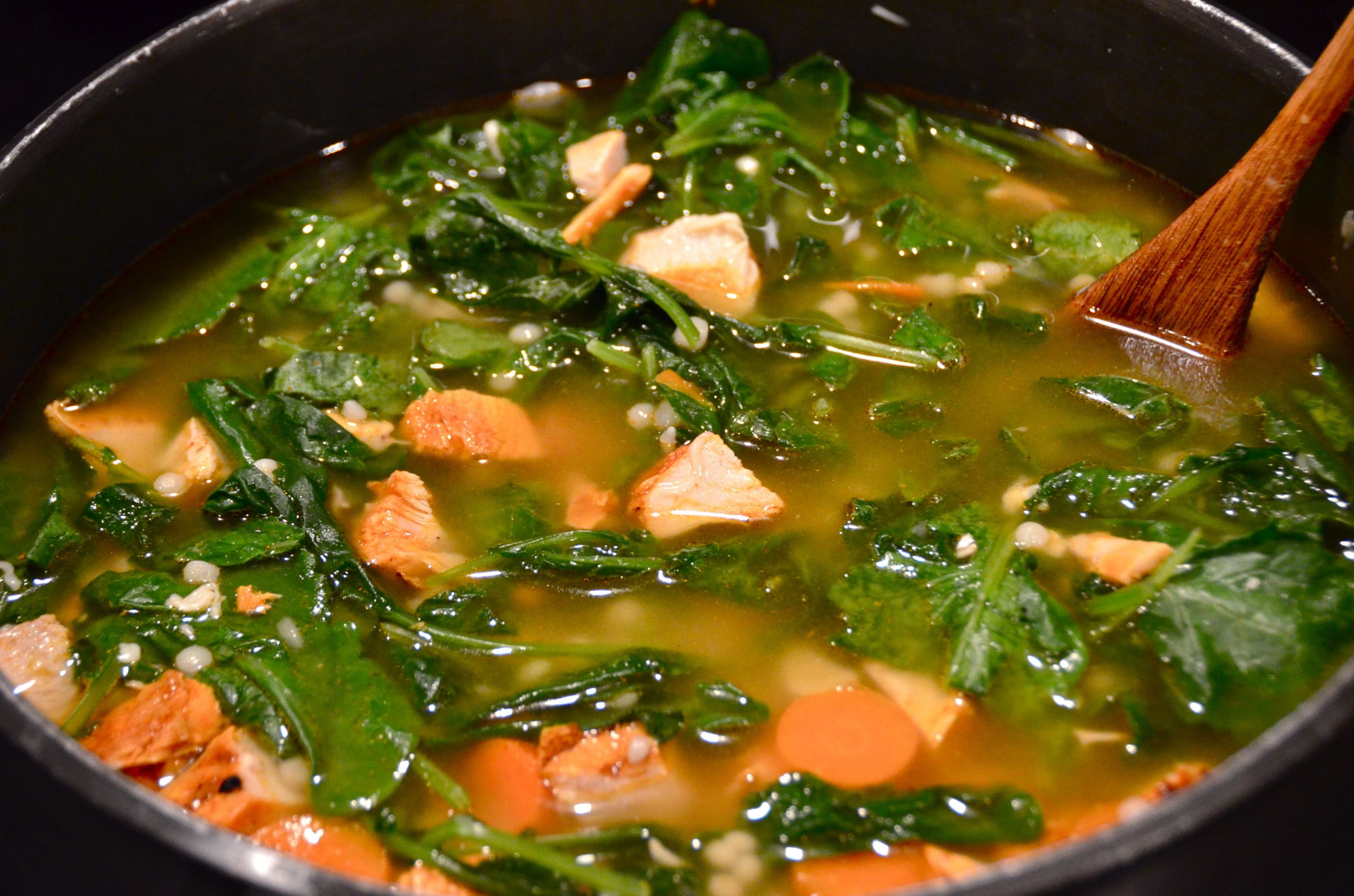 Chicken Kale Soup
 Chicken Soup With Kale And Israeli Couscous New Music