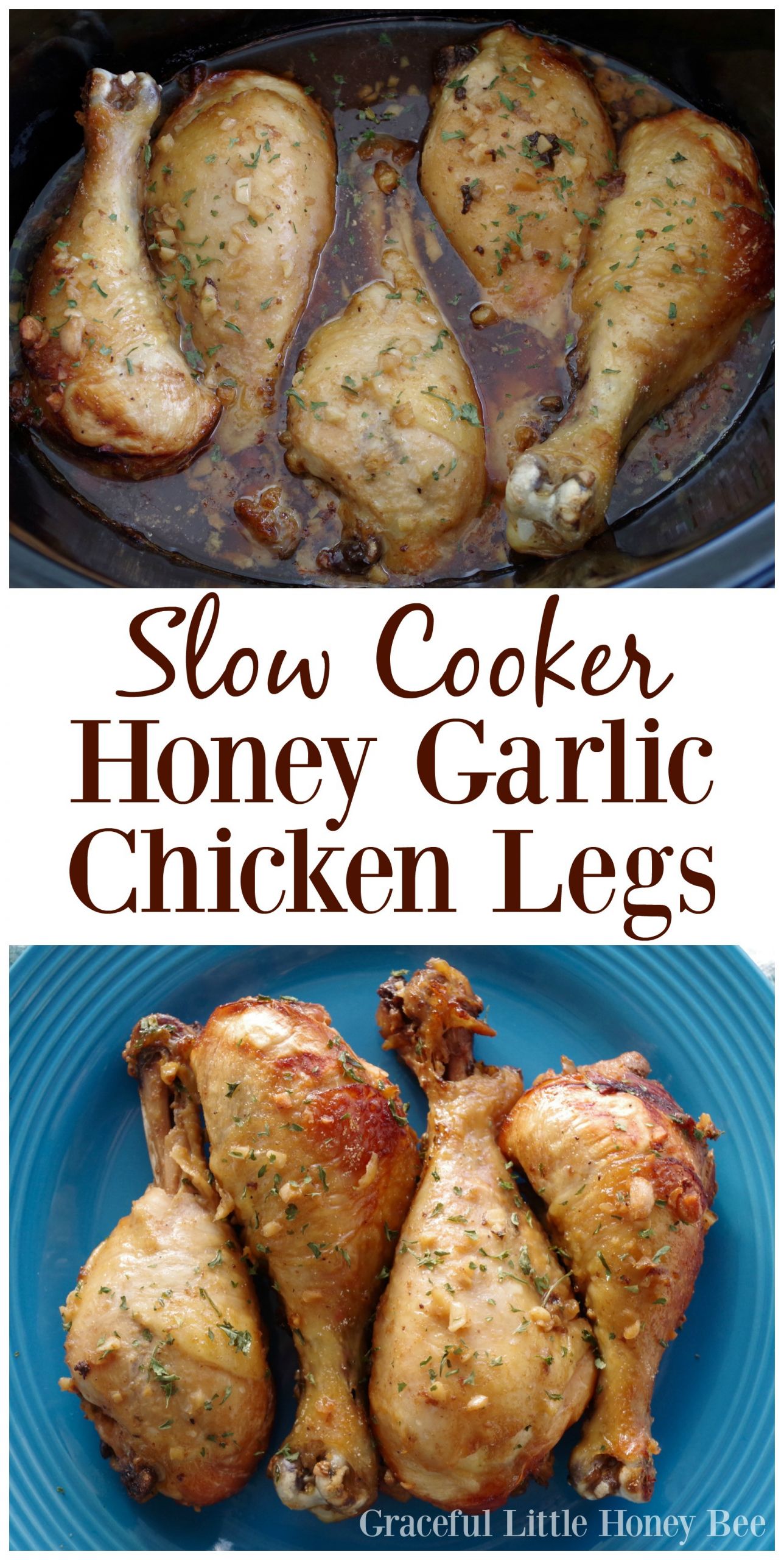 Chicken Legs Slow Cooker
 Slow Cooker Honey Garlic Chicken Legs Graceful Little