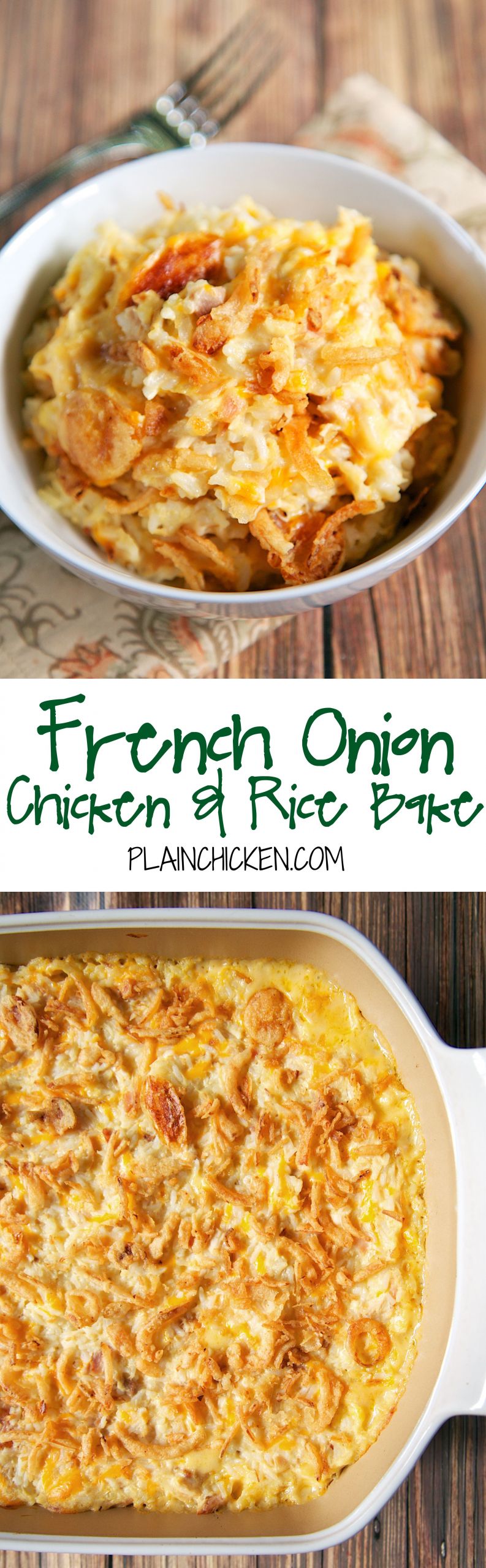 Chicken Rice Soup Casserole
 French ion Chicken and Rice Bake