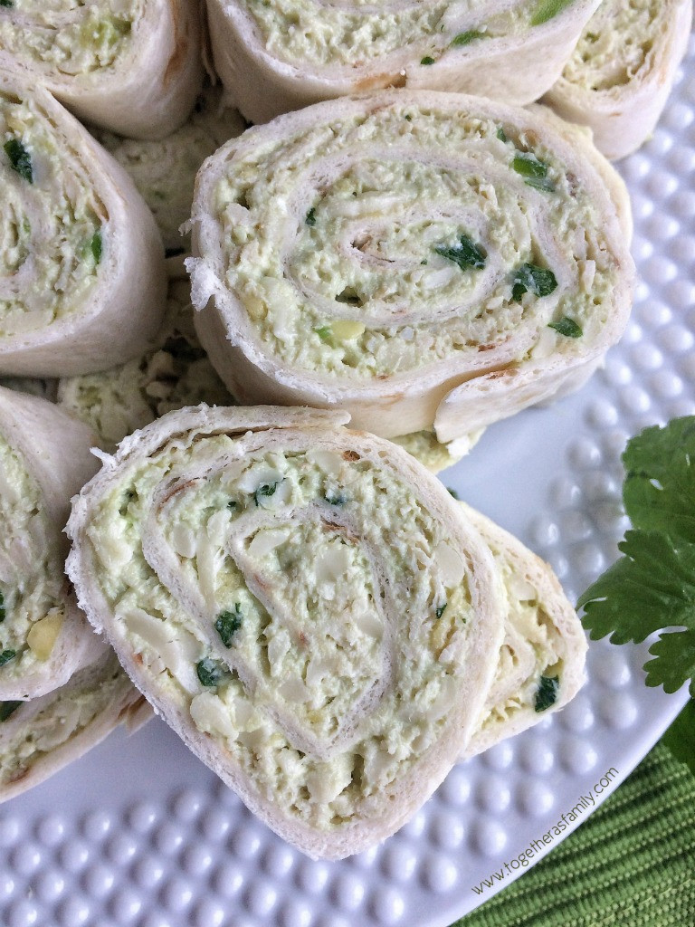Chicken Salad Appetizers
 Avocado Chicken Salad Pinwheels To her as Family