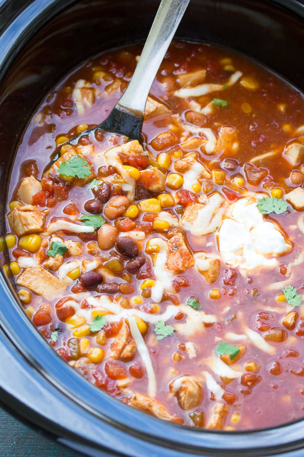 Chicken Taco Soup Slow Cooker
 Easy Slow Cooker Chicken Taco Soup No Chopping