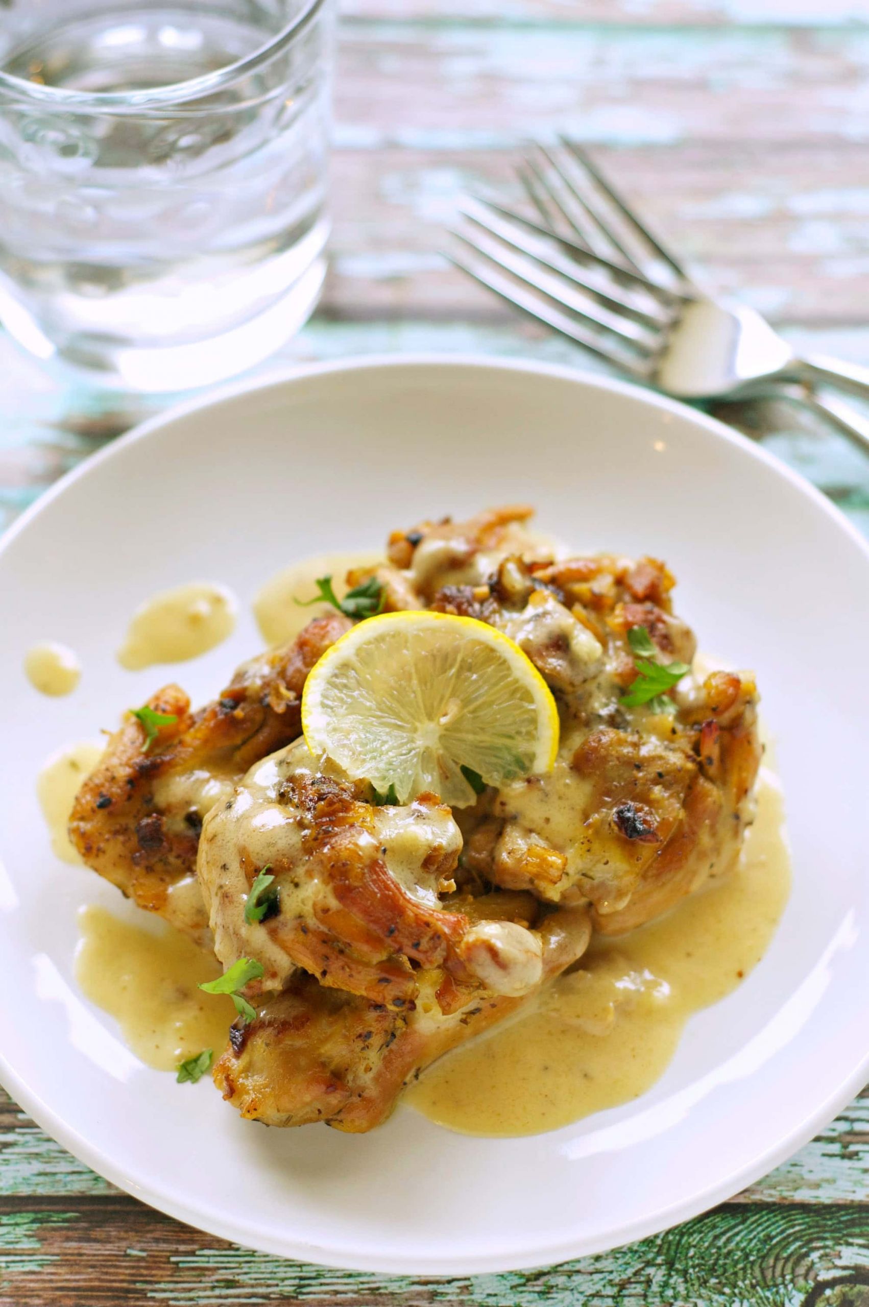 Chicken Thighs Slow Cooker Time On High
 Slow Cooker Chicken Thighs with Creamy Lemon Sauce Slow