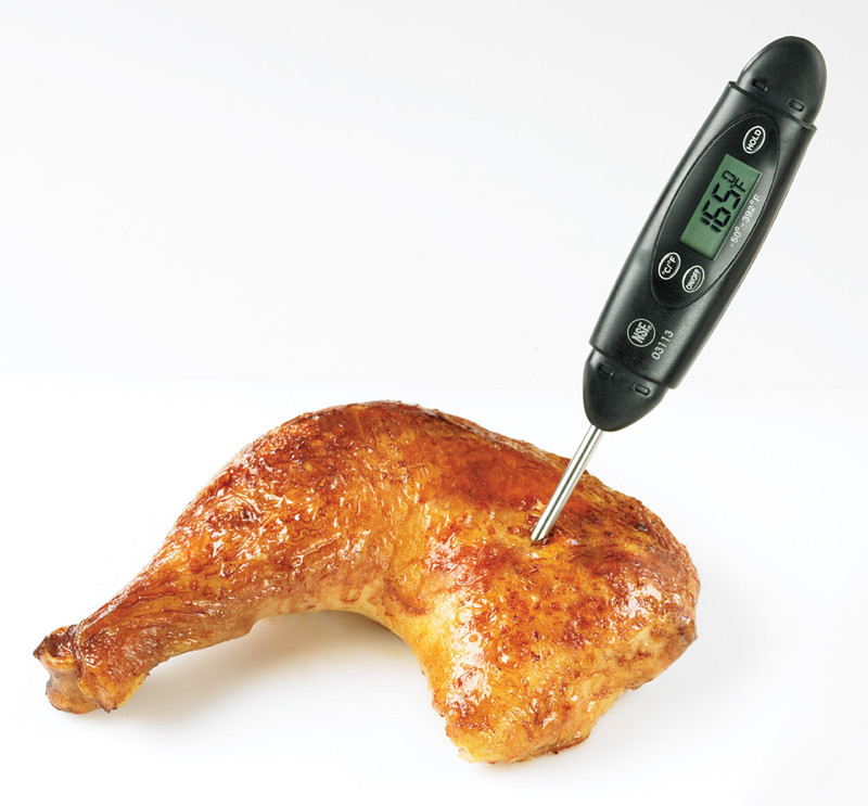 Chicken Thighs Temperature
 Thermometer Placement & Temperatures