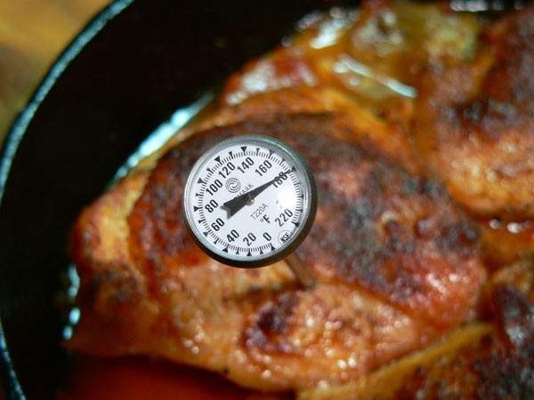Chicken Thighs Temperature
 Skillet BBQ Chicken Thighs with Potatoes Recipe Taste of