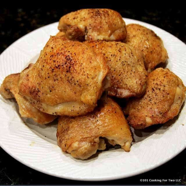 Chicken Thighs Temperature
 Crispy Baked Chicken Thighs