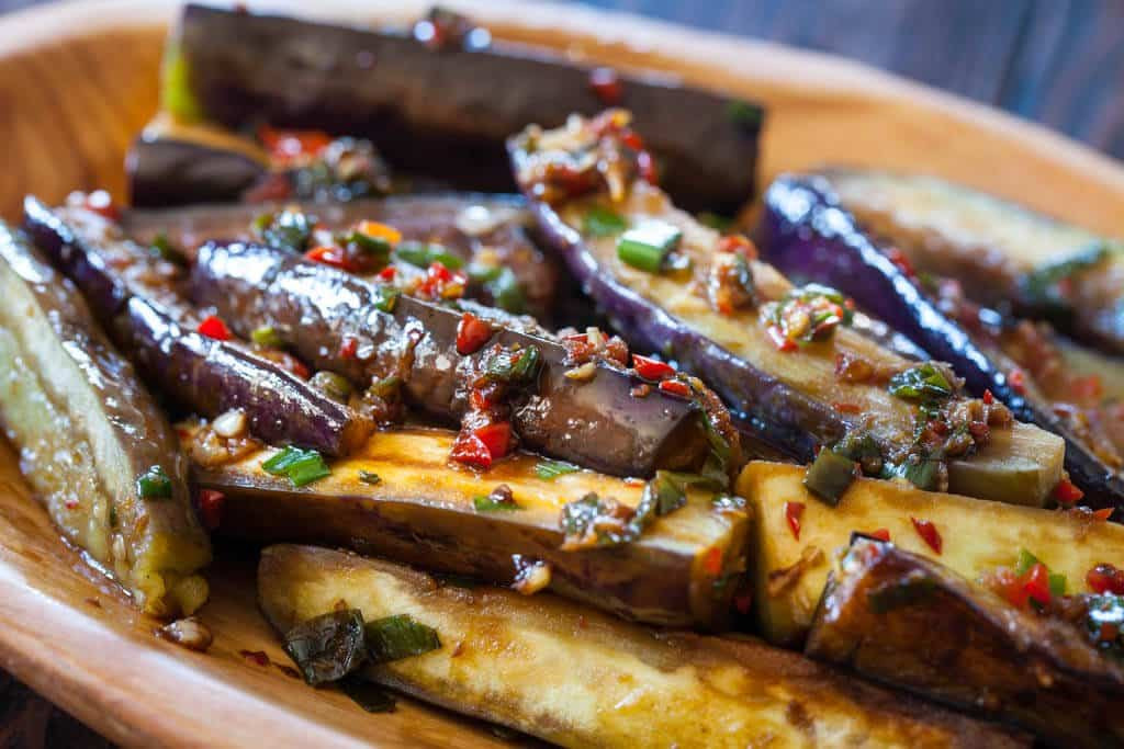 Chinese Cook Recipes
 Chinese Eggplant Recipe with Spicy Garlic Sauce