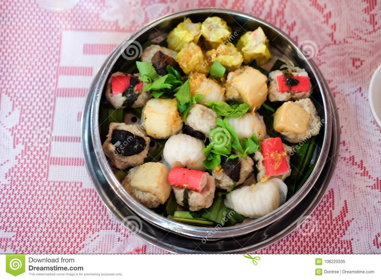 Chinese Food Appetizers
 Chinese Food Appetizer Mixed Dim Sum Stock Image Image