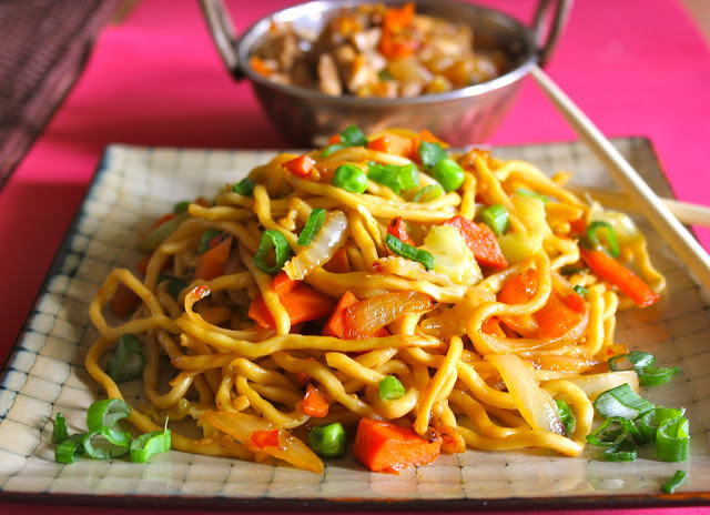 Chinese Vegetable Noodles Recipe
 Blessings From My Kitchen Chilli Chicken and Spicy