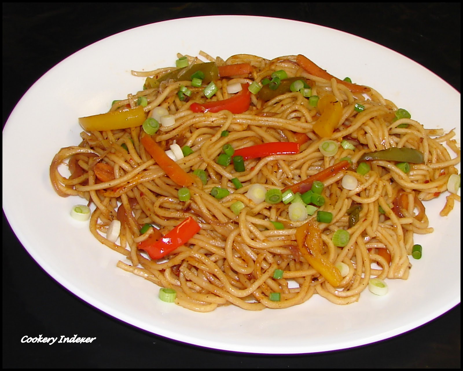 Chinese Vegetable Noodles Recipe
 Regional Indian Cuisine Blogroll Ve able Hakka