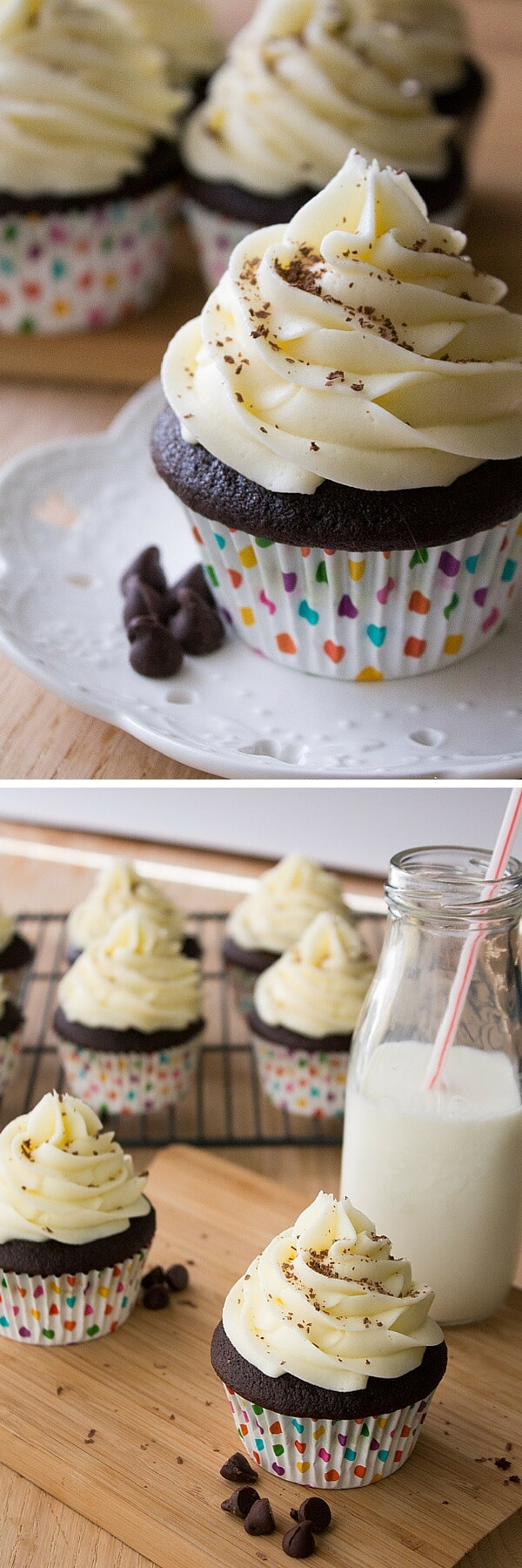 Chocolate Cupcakes With Cream Cheese Frosting
 Chocolate Cupcakes with Cream Cheese Frosting